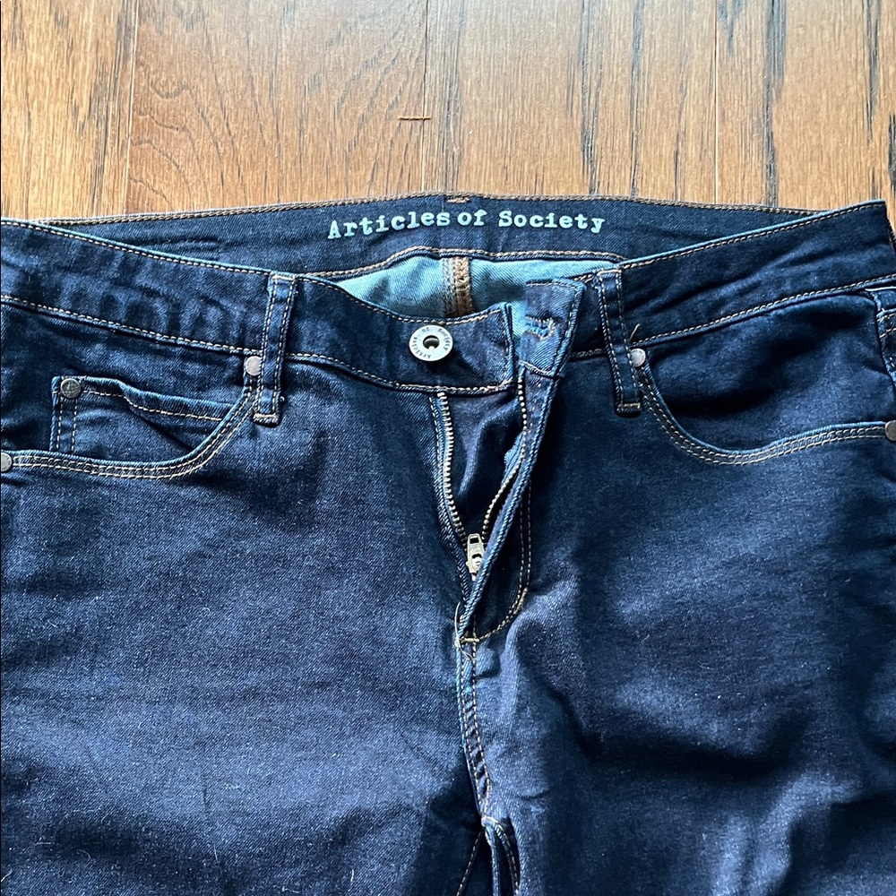 Articles of Society Navy Skinny Jeans